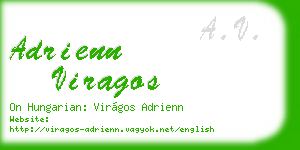 adrienn viragos business card