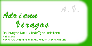 adrienn viragos business card
